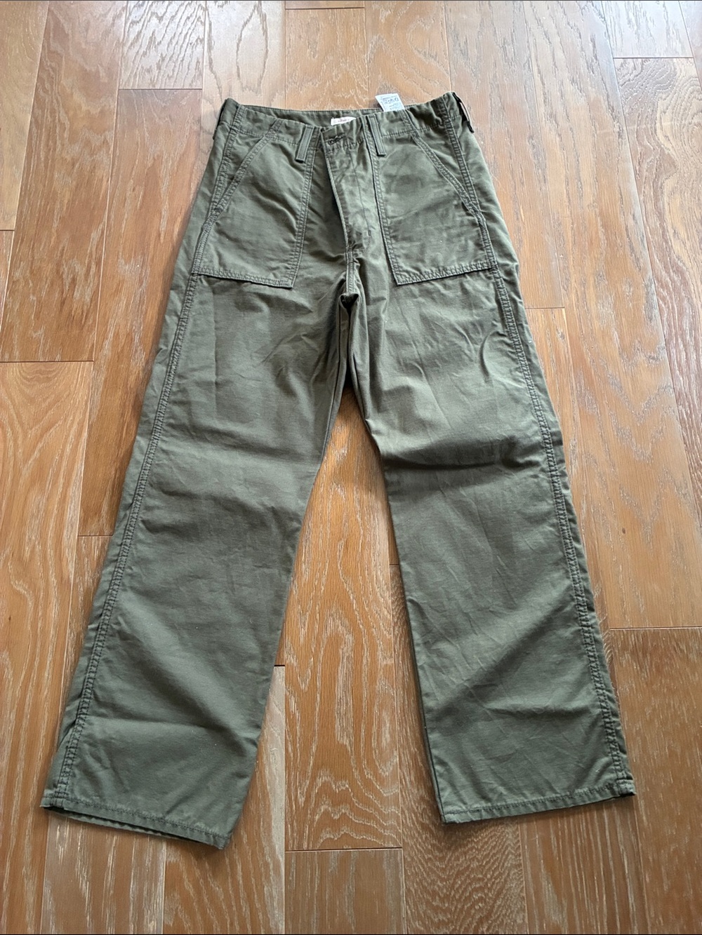 Levi's Olive Straight-Leg Utility Pants